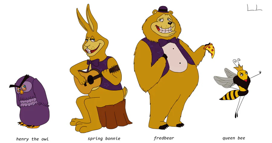 SpringBonnie and Fredbear~ Golden duo by suenta-deathgod -- Fur Affinity  [dot] net