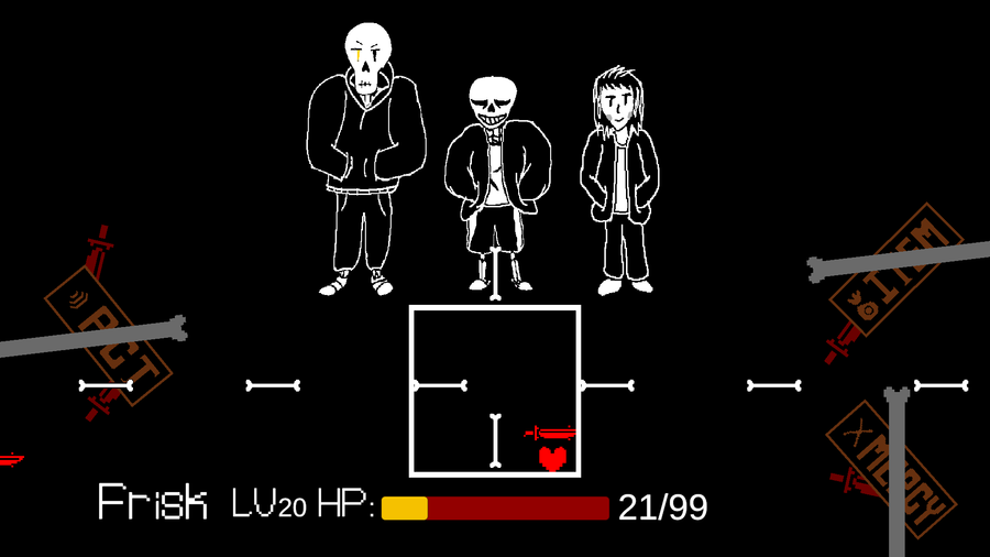 Undertale _ 2 Player Badtime sans Vs Frisk (2) - TurboWarp