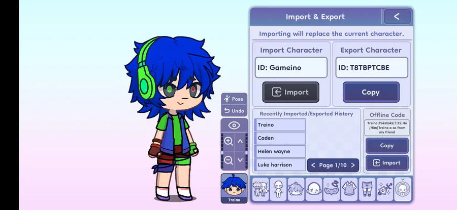 Gacha Club Codes: Import, Export and Codes