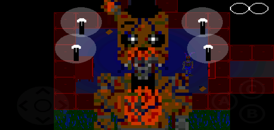 Molten freddy plush pixel art