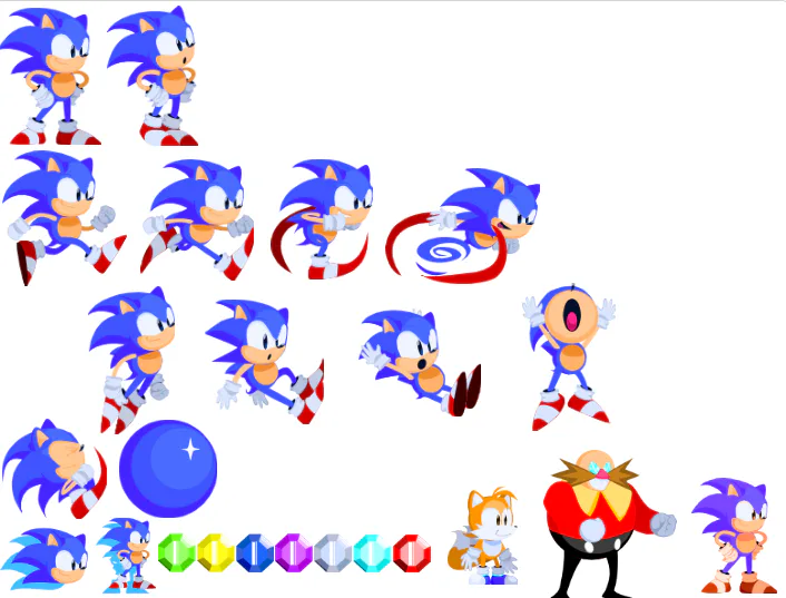 ULTIMATE SONIC SPRITES - TurboWarp