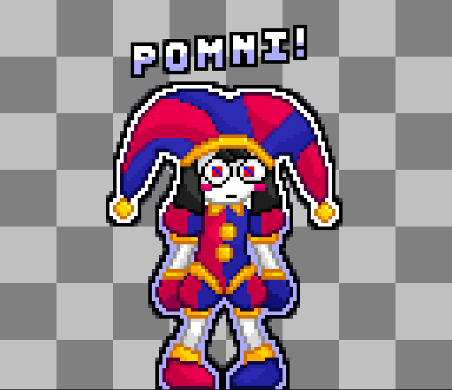 Pixel art Pomni (Made by me) : r/Amazingdigitalcircus