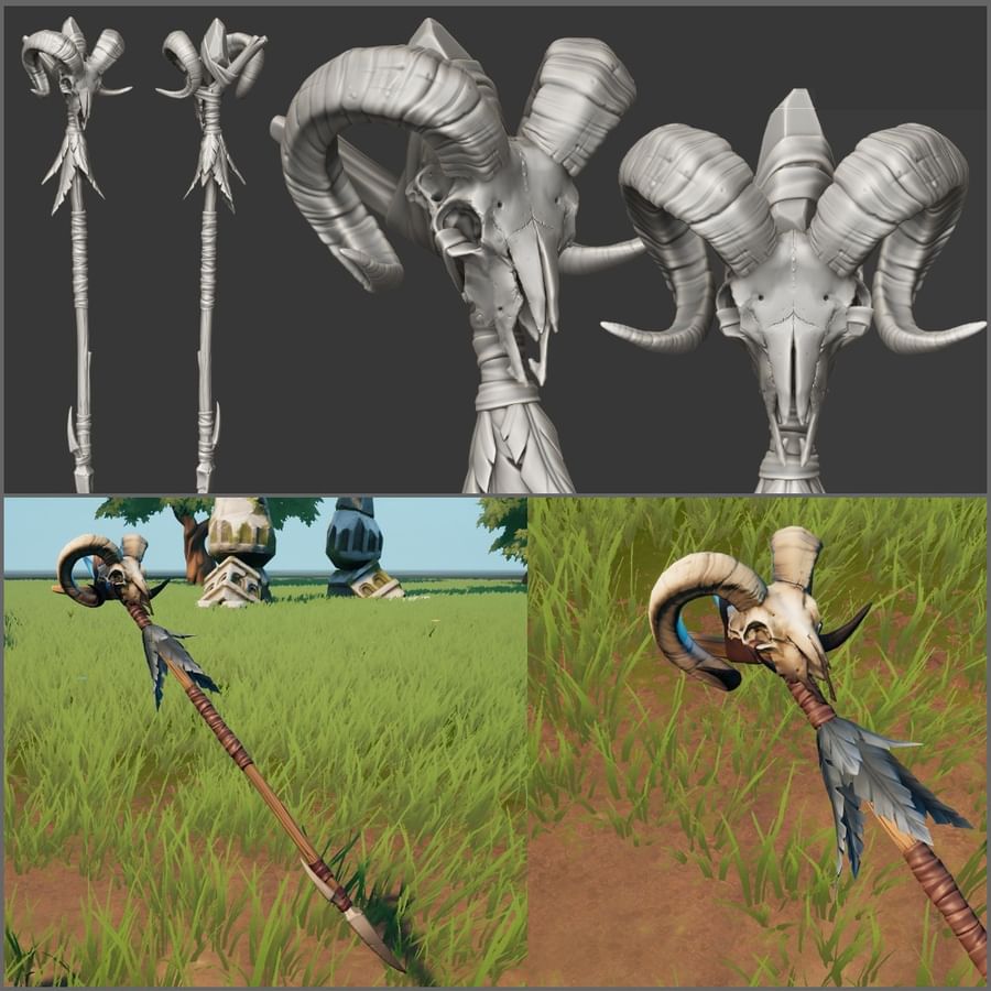 Bone staff. Посох. Посох призывателя. Посох с черепом. Костяной посох.