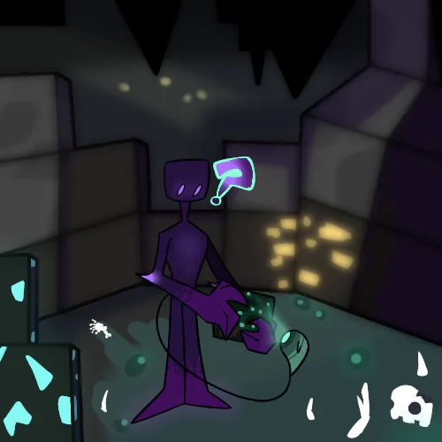 Minecraft enderman fanart