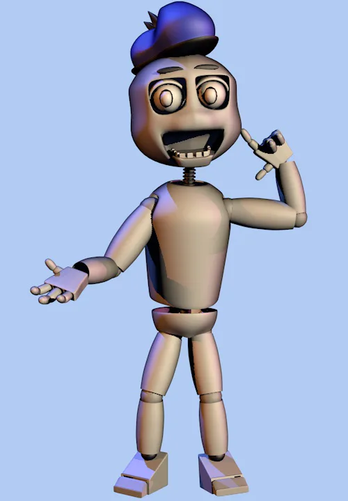 How to draw withered Blank jumpscare from FNaC 2 FNaF fan game drawing  lesson video
