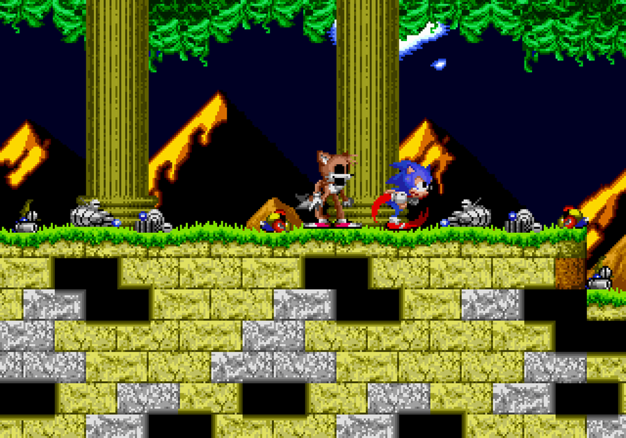 Sonic Exe Over Mephiles (+Addons) [Sonic 3 A.I.R.] [Mods]