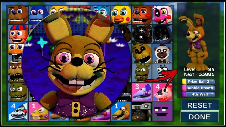 how to make it so you only can do 1 character in fnaf world