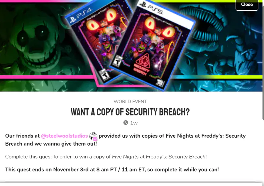  Five Nights at Freddy's: Security Breach (PS4) : Maximum Games  LLC: Movies & TV