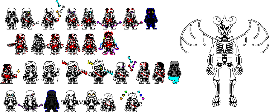 WatƐr on Game Jolt: Killer Sans Sprite