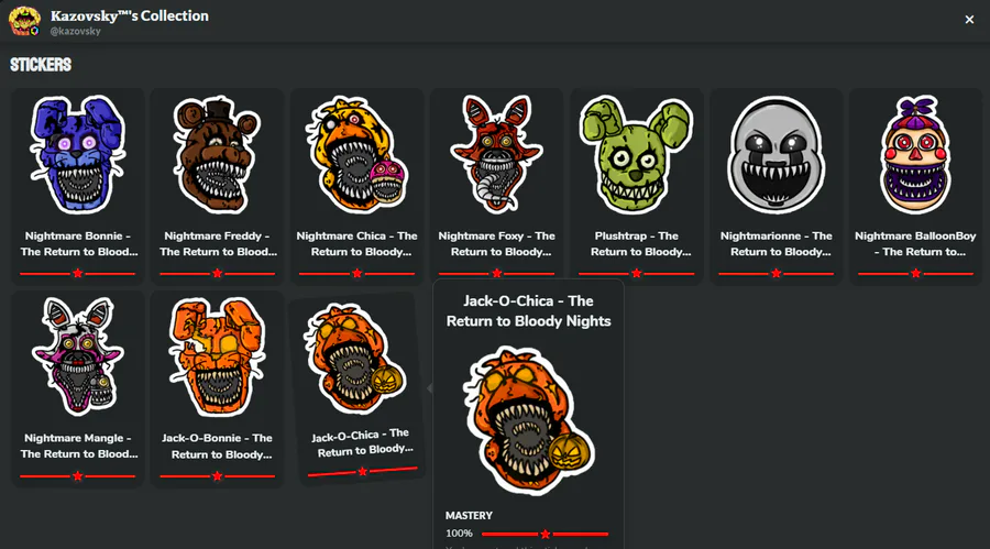 Five Nights at Freddy's - FNAF4 - Plushtrap - Fnaf World - Sticker