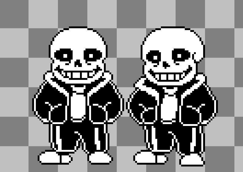 Pixilart - Sans (Battle Sprite) by Nintendo-Fan