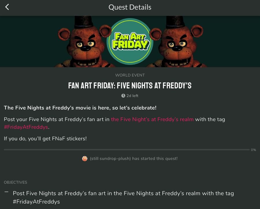 Fan Friday's  Five Nights At Freddy's 