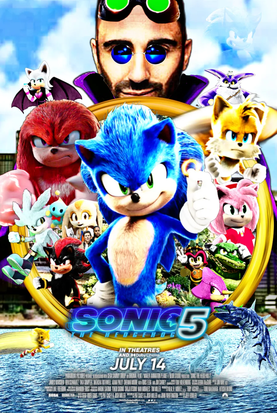 Sonic The Hedgehog Movie 5 (2028) title logo and videos are coming soon  [fan made scene] 