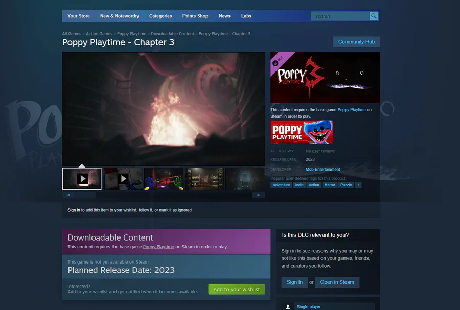 scary-larry on Game Jolt: steam page up go wishlist it quick