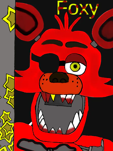 Texaram on Game Jolt: Want a Foxy drawing? Querem um desenho do Foxy?