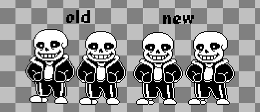 My sans battle sprite base pixel art