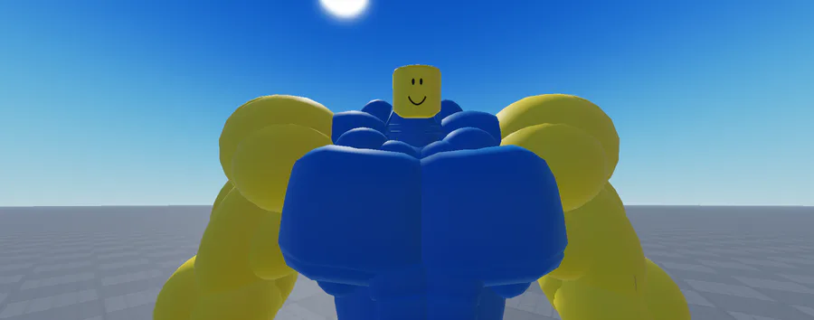 The Buff Noob - Roblox  Noob, Roblox, Roblox funny