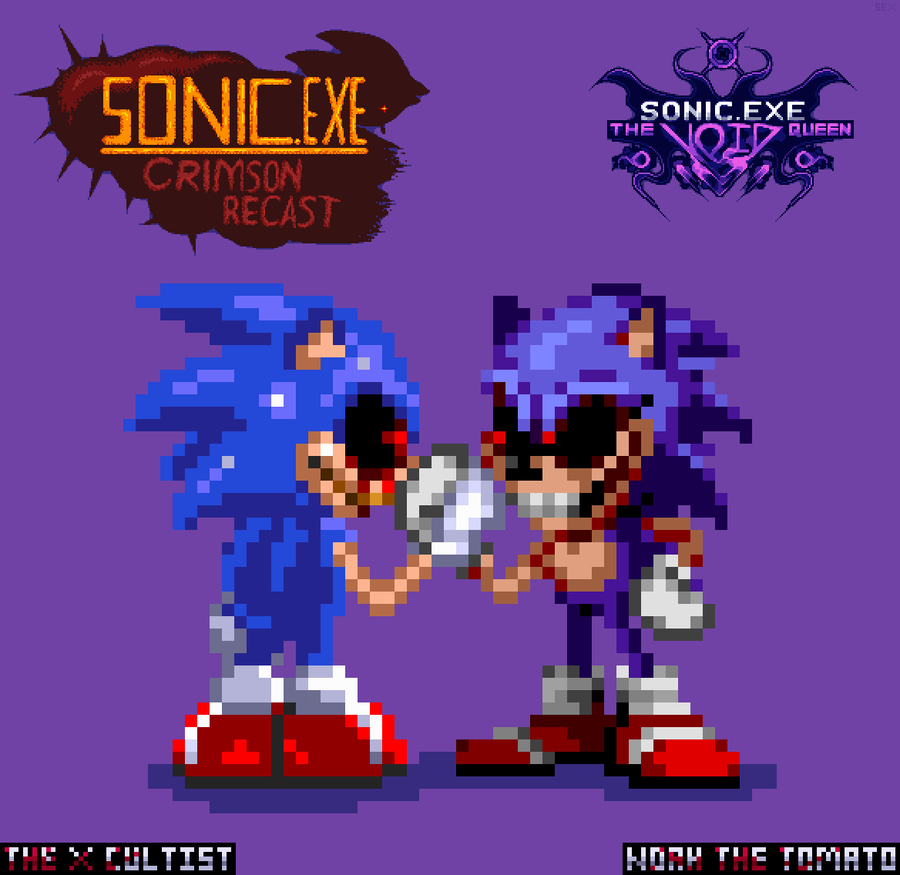 Collab art with @Noah-the-tomato Follow him and his game: https://g... -  Sonic.EXE Crimson Recast by The X Cultist