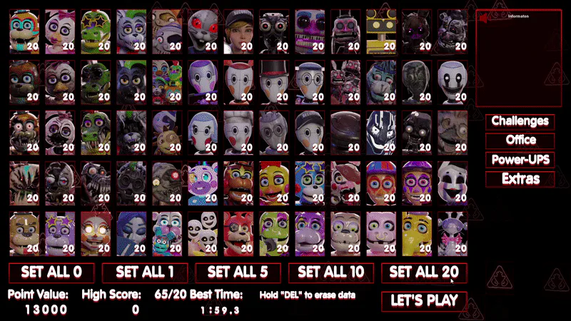 IULITM on Game Jolt: Five Nights at Freddy's SECURITY BREACH FNAF 1 2 3 4  5 6 UCN All Ju