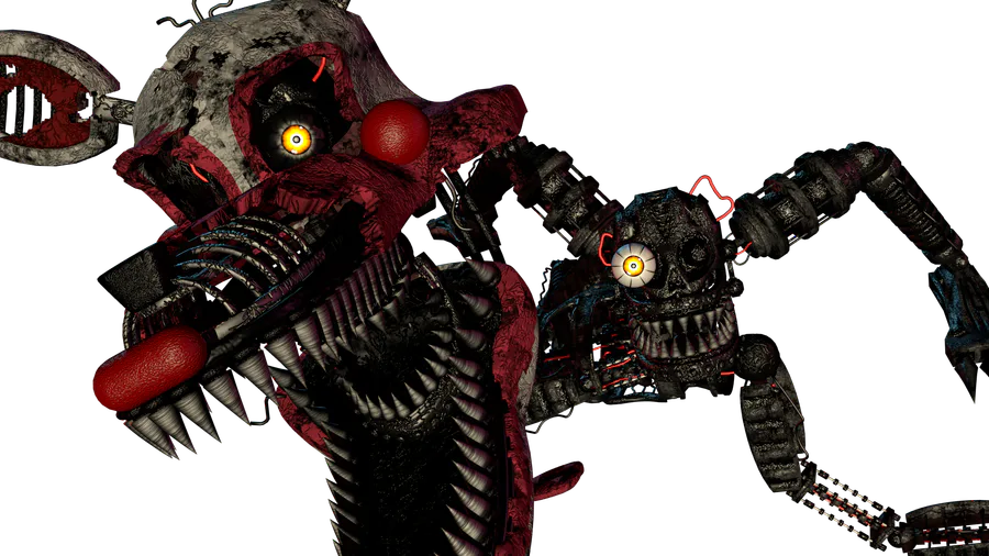 Nightmare jumpscare render, with blue and red lighting :  r/fivenightsatfreddys