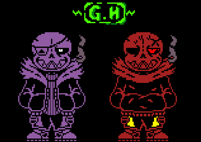 G.H° on Game Jolt: My ink Sans sprite V.2