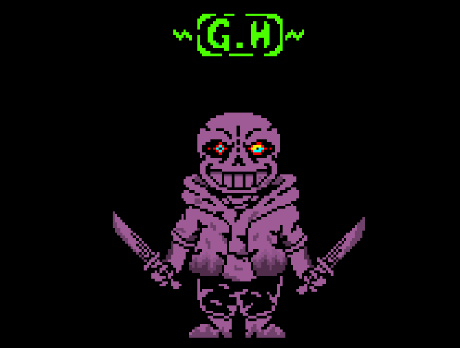 G.H° on Game Jolt: My ink Sans sprite V.2