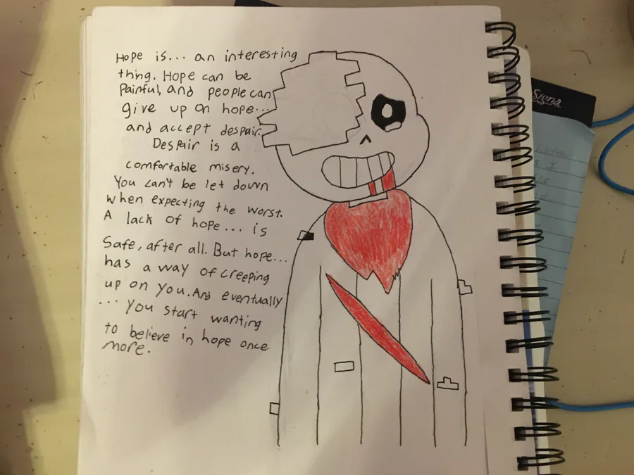 I drew horror!sans at work yersteday, it was my first draw of any sans at  all, what do you think ? : r/Undertale