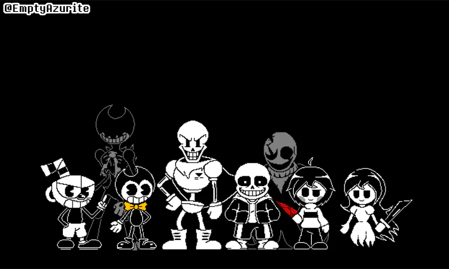  Join to world horror sans pixel art