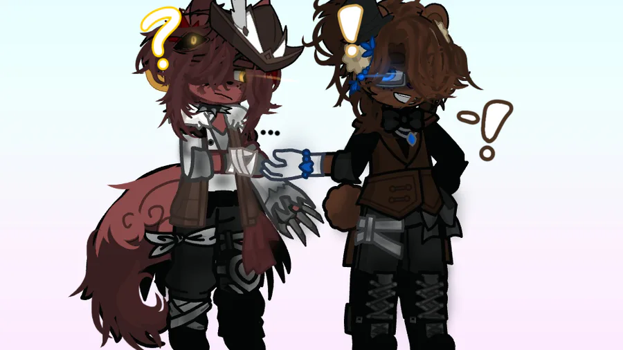 Random Fnaf Gacha stuff/ - [Reaction to a friend's Foxy design