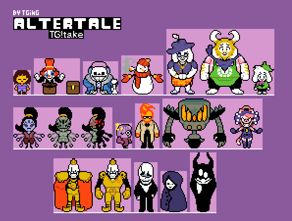 Ive started making sprites for the undertale multiverse online game on  gamejolt go get it it's awesome and maybe youll see this guy : r/Undertale