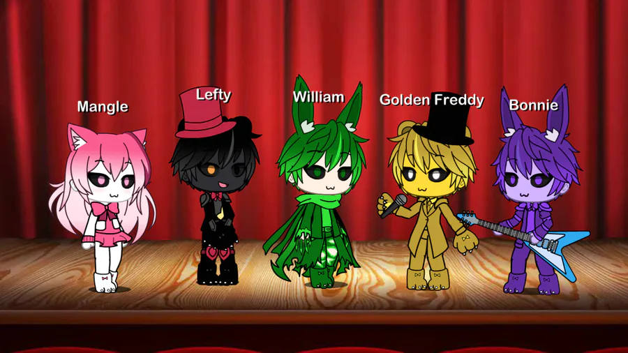 Made Fnaf 5 Characters In Gatcha Life.