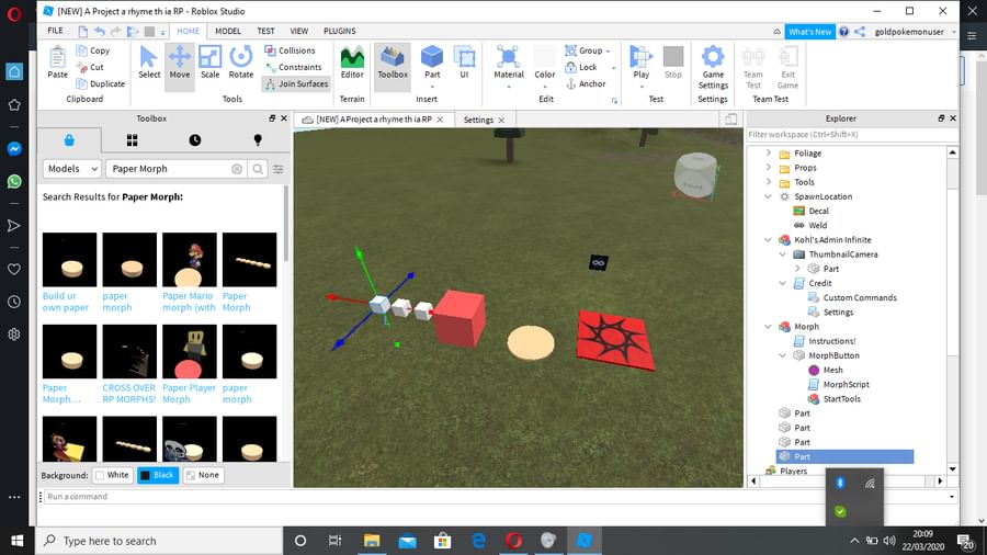 New Posts In Creations Roblox Community On Game Jolt - decal morph roblox