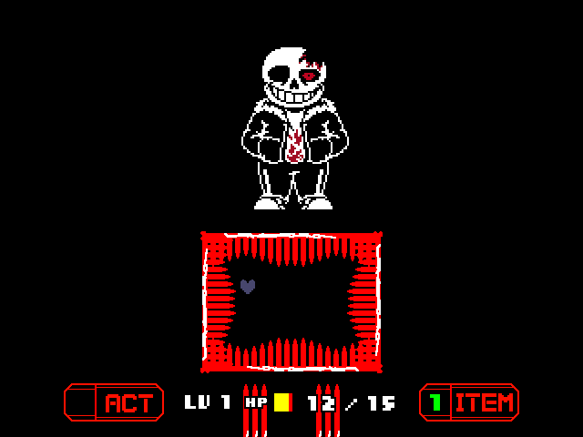 Bad Time Simulator Horrortale Sans Battle 