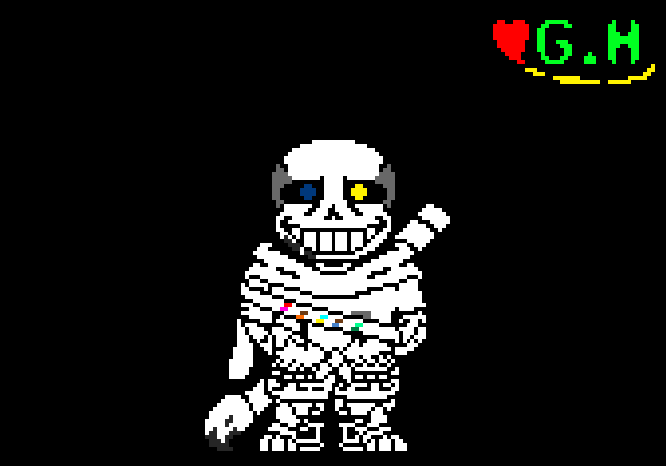 G.H° on Game Jolt: My ink Sans sprite V.2