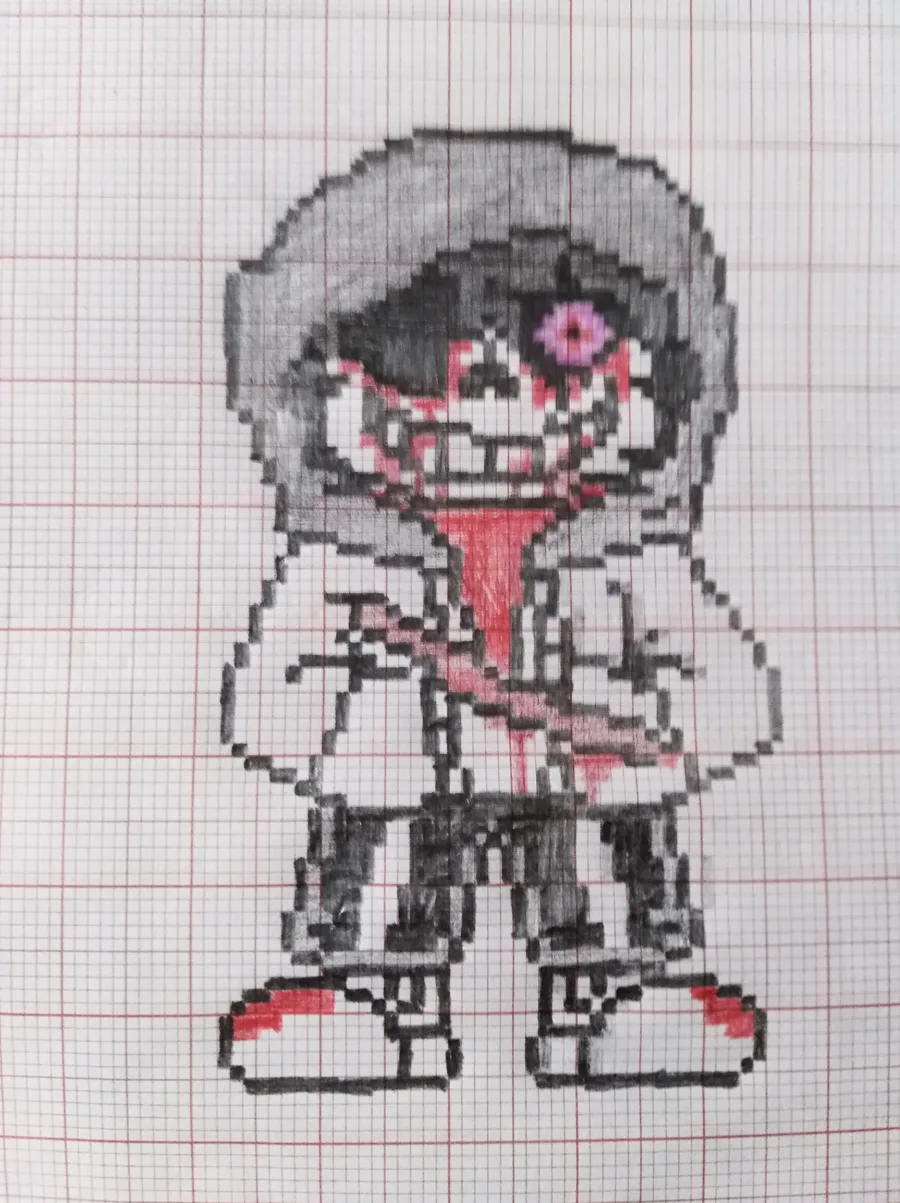 Dust Sans Perler Bead Pattern, Bead Sprites