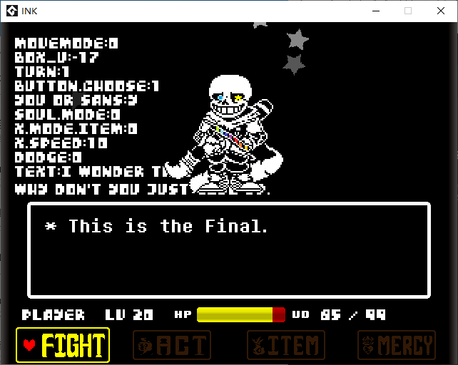 ink!sans fight demo 