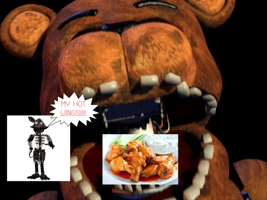 Plushtap_GamingYT on Game Jolt: Withered freddy eats ignited foxy's hot  wings!