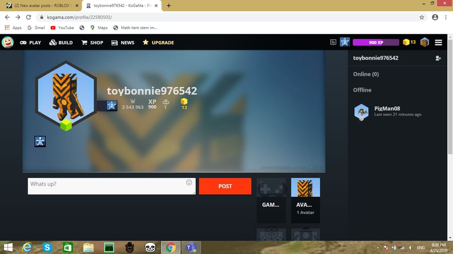 New Posts In Avatar Roblox Community On Game Jolt - roblox new avatar 2020