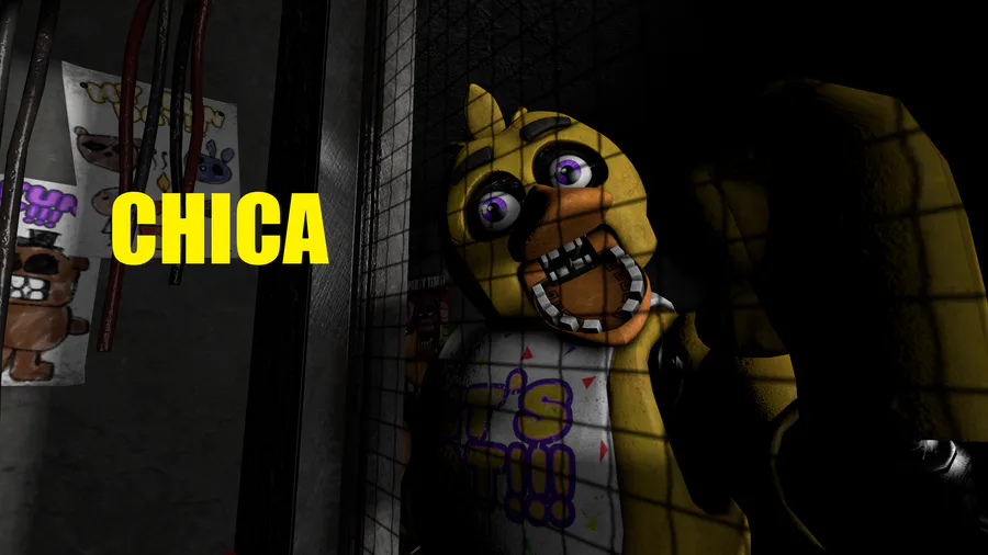 Alfathyrio on Game Jolt: Withered Freddy and Chica in the right corner of  FNAF 1.