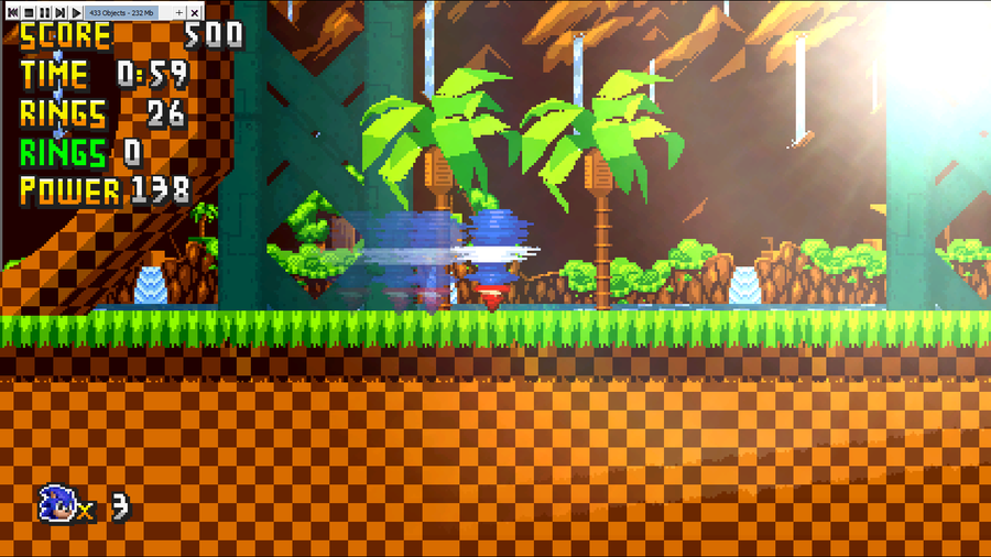 green hill in simple sonic worlds by chucknick - Game Jolt