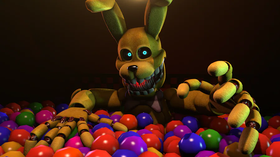 Nightmare Freddy jumpscare! 4K [Render/C4D]