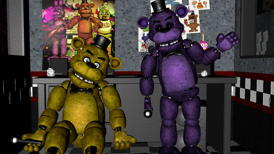 Kirbdavon on Game Jolt: golden freddy and shadow freddy