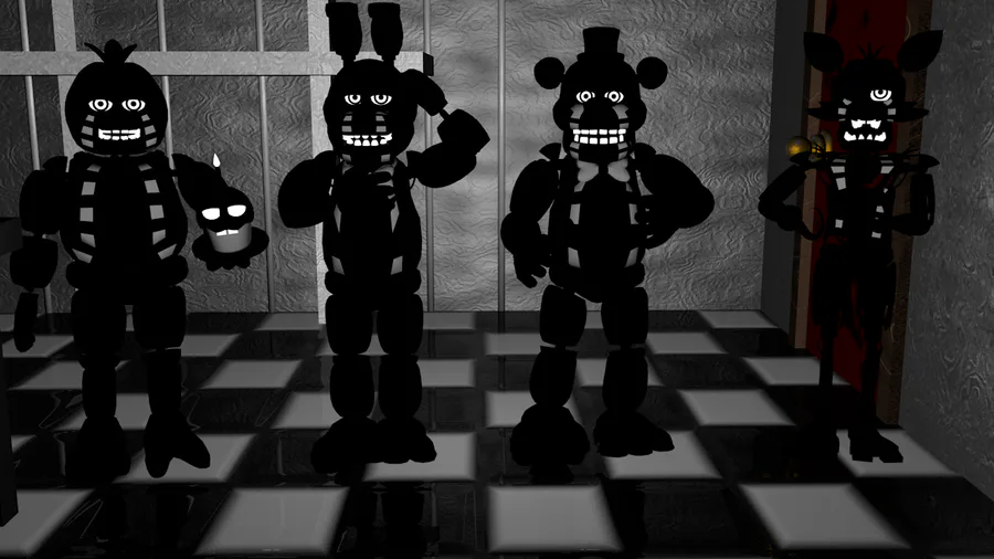 Kirbdavon on Game Jolt: golden freddy and shadow freddy