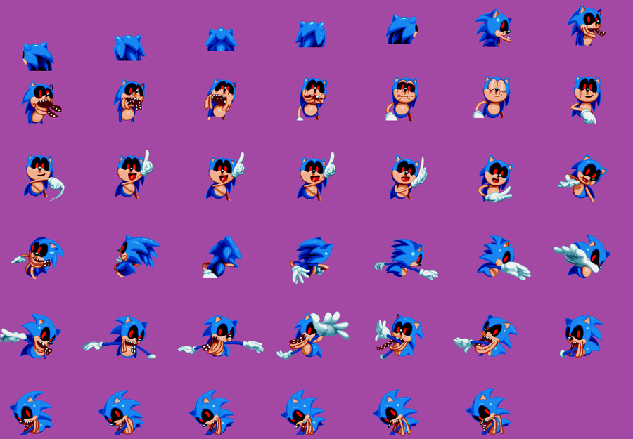 Custom Sonic Sprites! by Blurzapper on Newgrounds