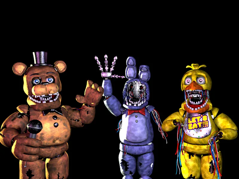 Withered Animatronics Mod (FNAF 1) by Viki S. Levine - Game Jolt