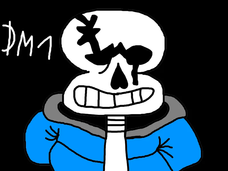 sans fight but frisk is good at the game - Drawception