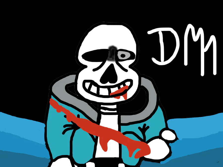 sans fight but frisk is good at the game - Drawception