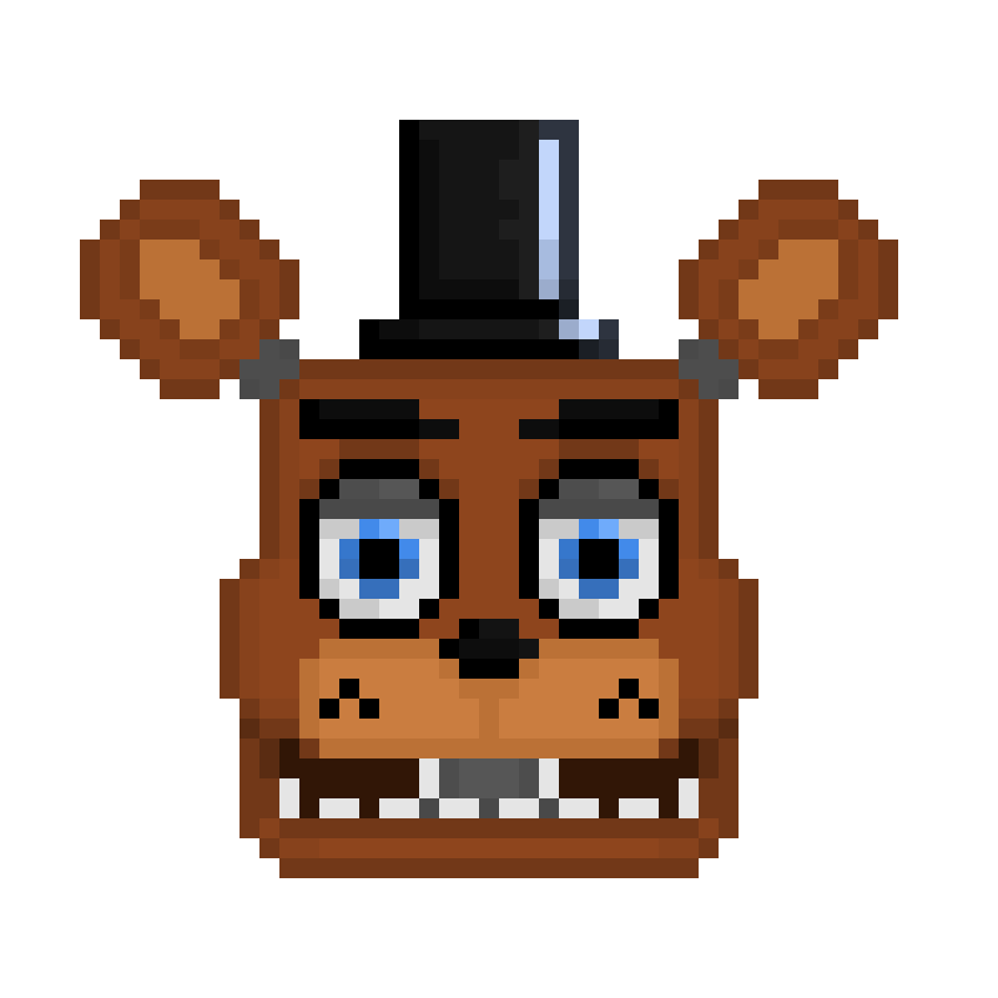 FNaF 1 Freddy Fazbear Head  Five Nights at Freddy's Sticker by