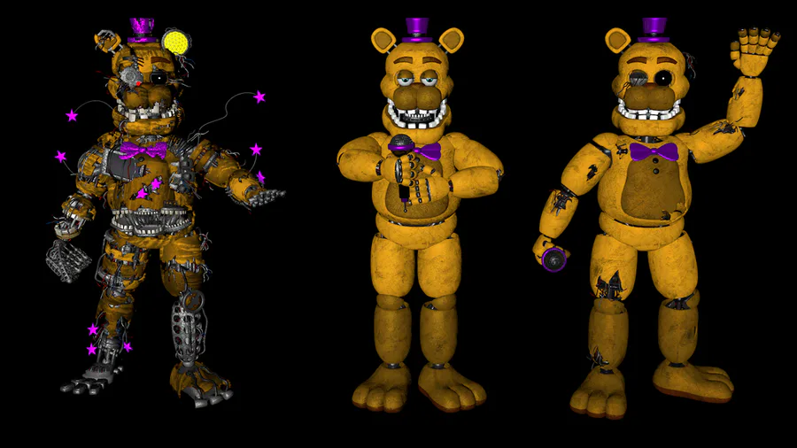 Kirbdavon on Game Jolt: golden freddy and shadow freddy