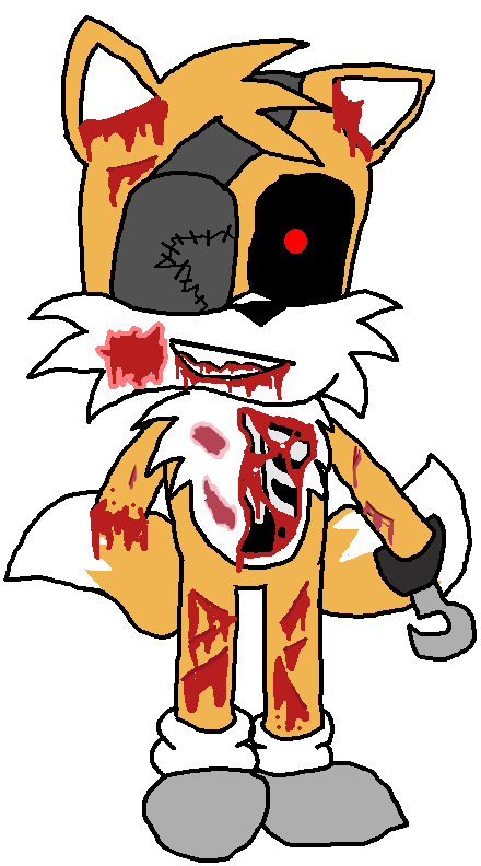 Half Tails Half Tails.EXE in Super Withered Spring Bonnie Suit